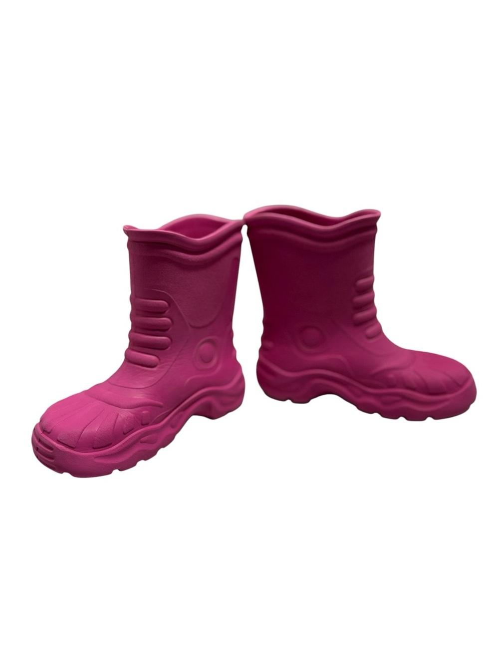 CROCS Pink Georgie Youth Slip-On Waterproof Outdoor Rain Boots Size M2 W4 - Picture 5 of 14